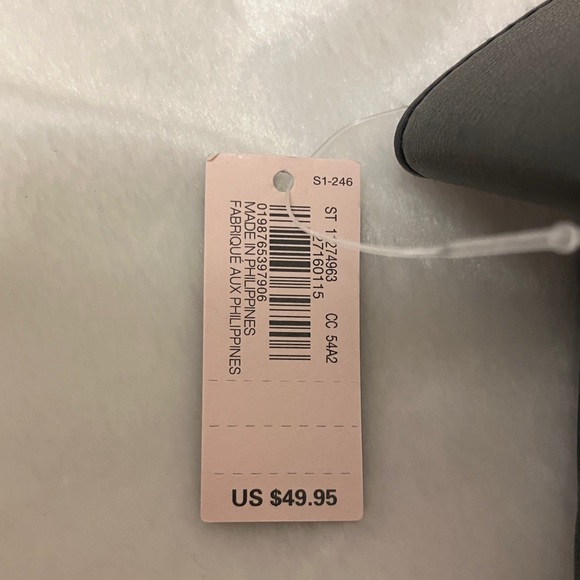 NWT Victoria Secret Black Faux Leather Tote with Bow Handle - Picture 2 of 6